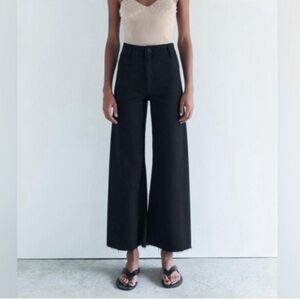 Zara Black 'The Marine Straight' Jeans, size 2